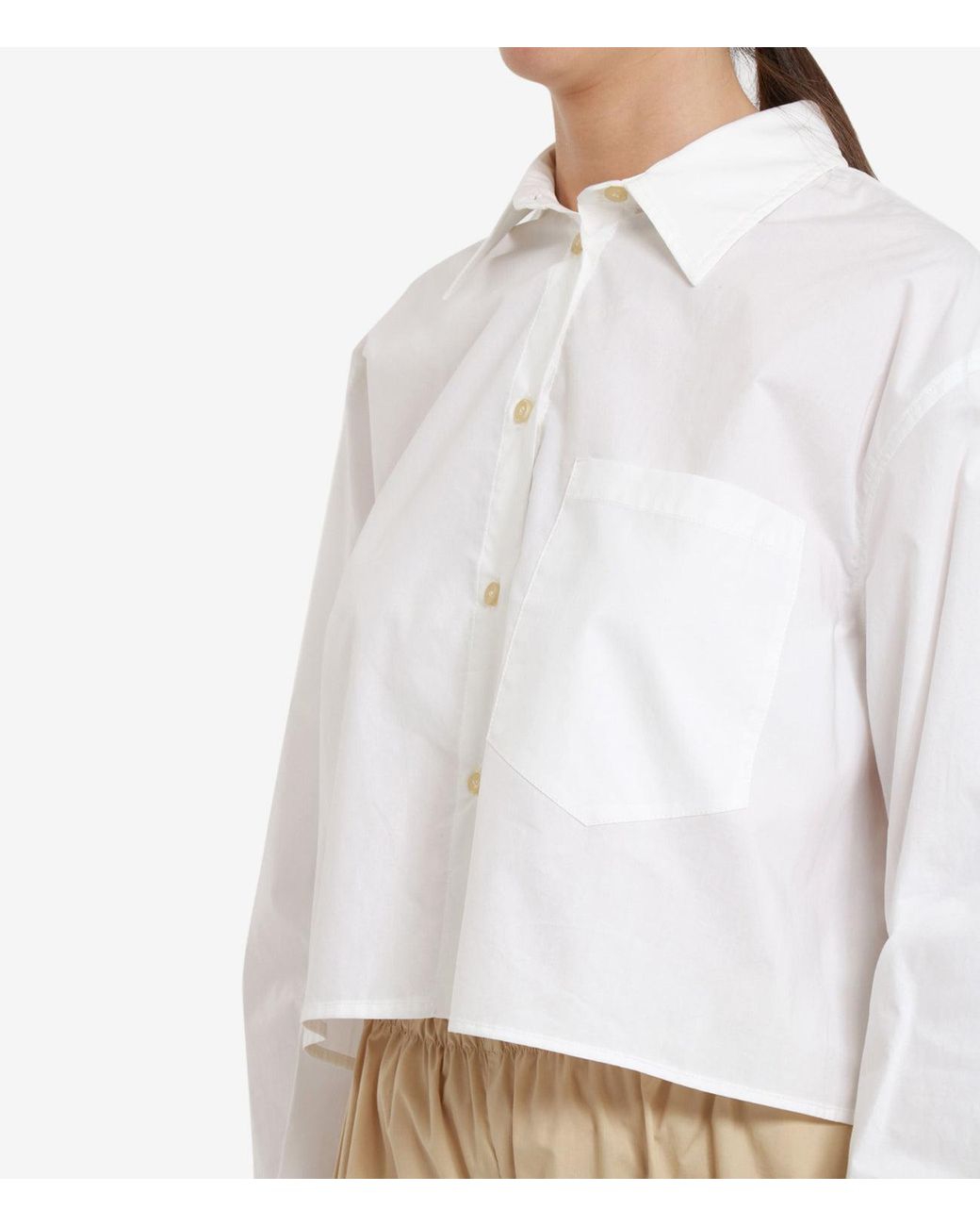 Erika Cavallini Semi Couture White Shirts Weiß