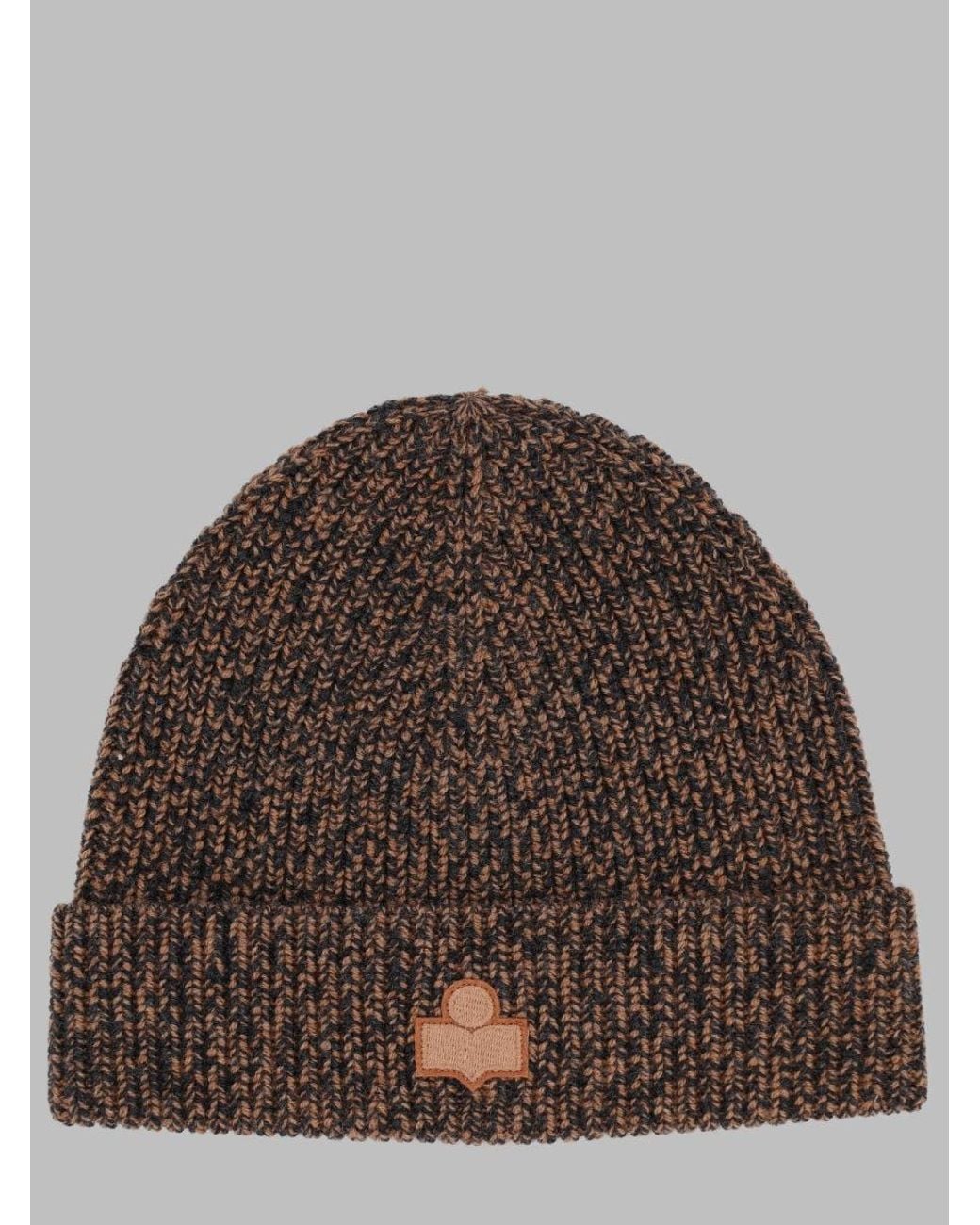 Isabel Marant Brown Textured Fedora Hat