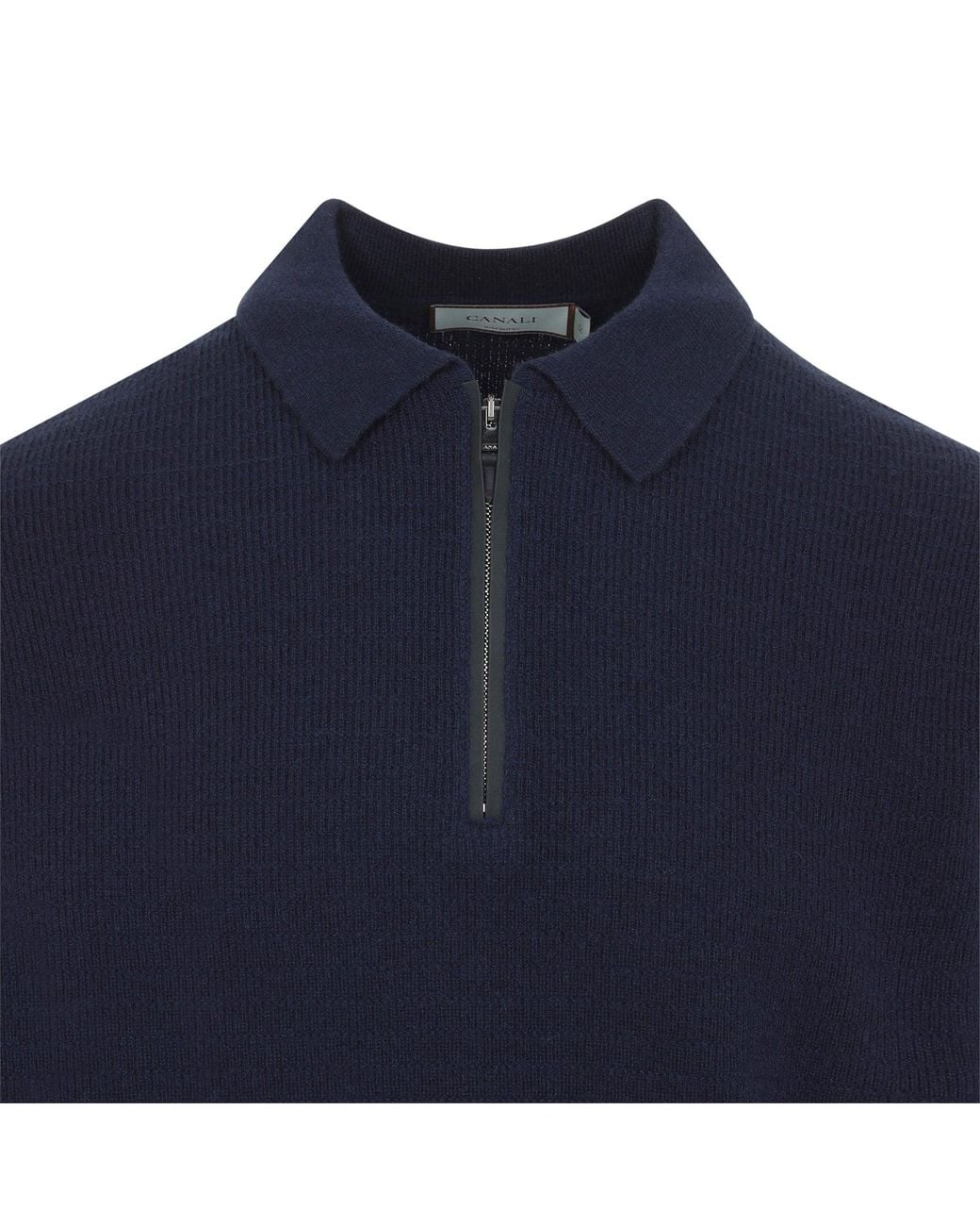 Canali Zip Polo in het Blue