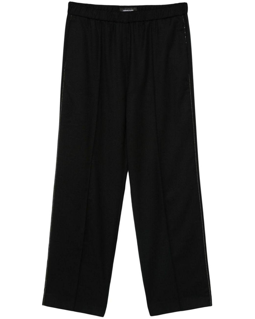 Fabiana Filippi Black Wool Trousers