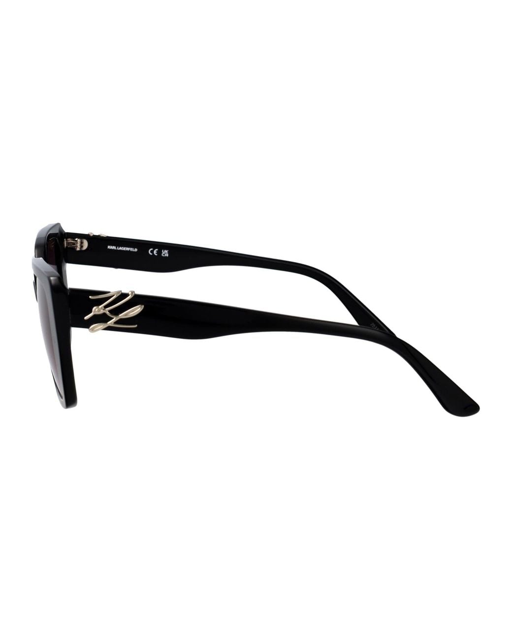 Karl Lagerfeld Black Acetate Sunglasses