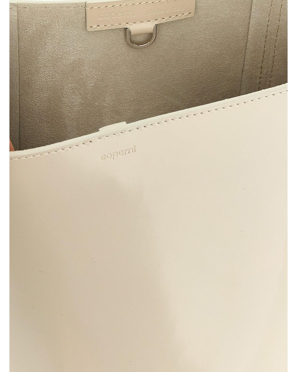 Bolso tipo cubo 'ergonómico' Coperni de color White