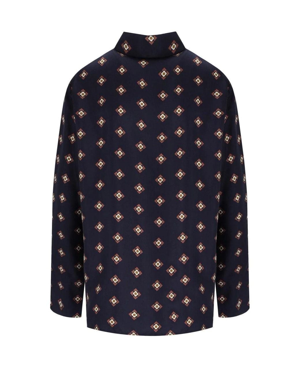 Max Mara Blue Disco Patterned Shirt