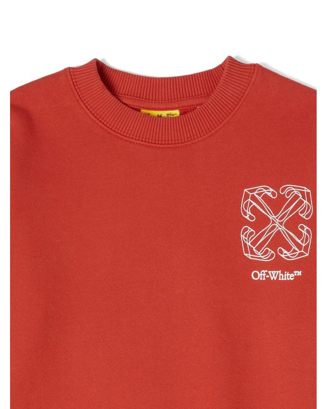 Off-White c/o Virgil Abloh Red Arrow Stitched Crewneck