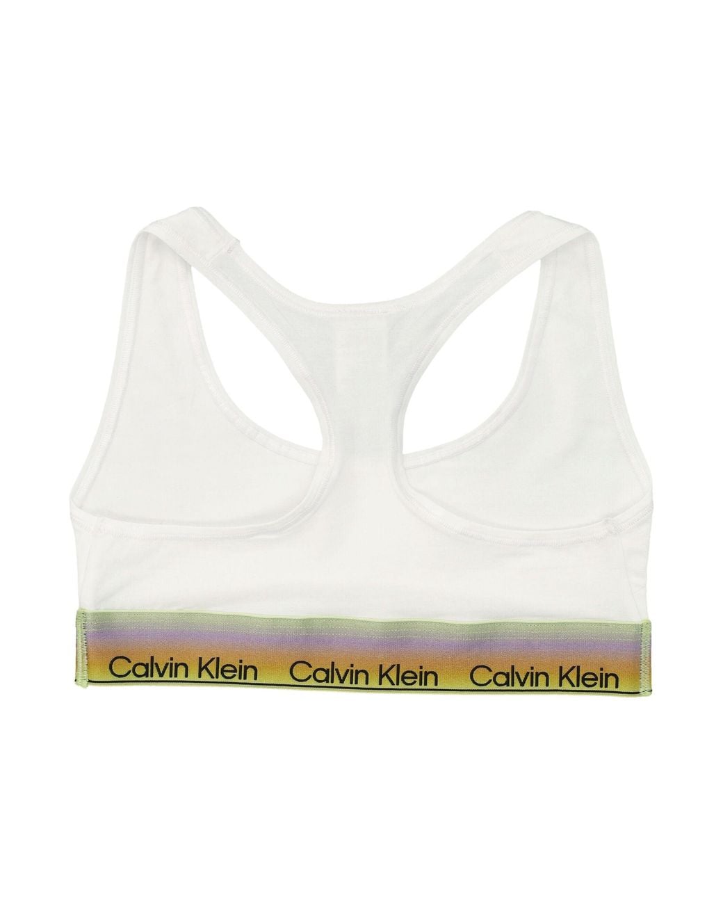 Calvin Klein White Logo Band Bralette