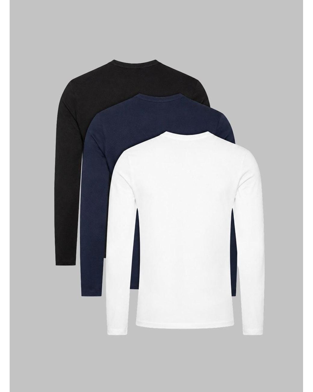 Boss Blue 3 Pack T Shirt Intime Con Logo