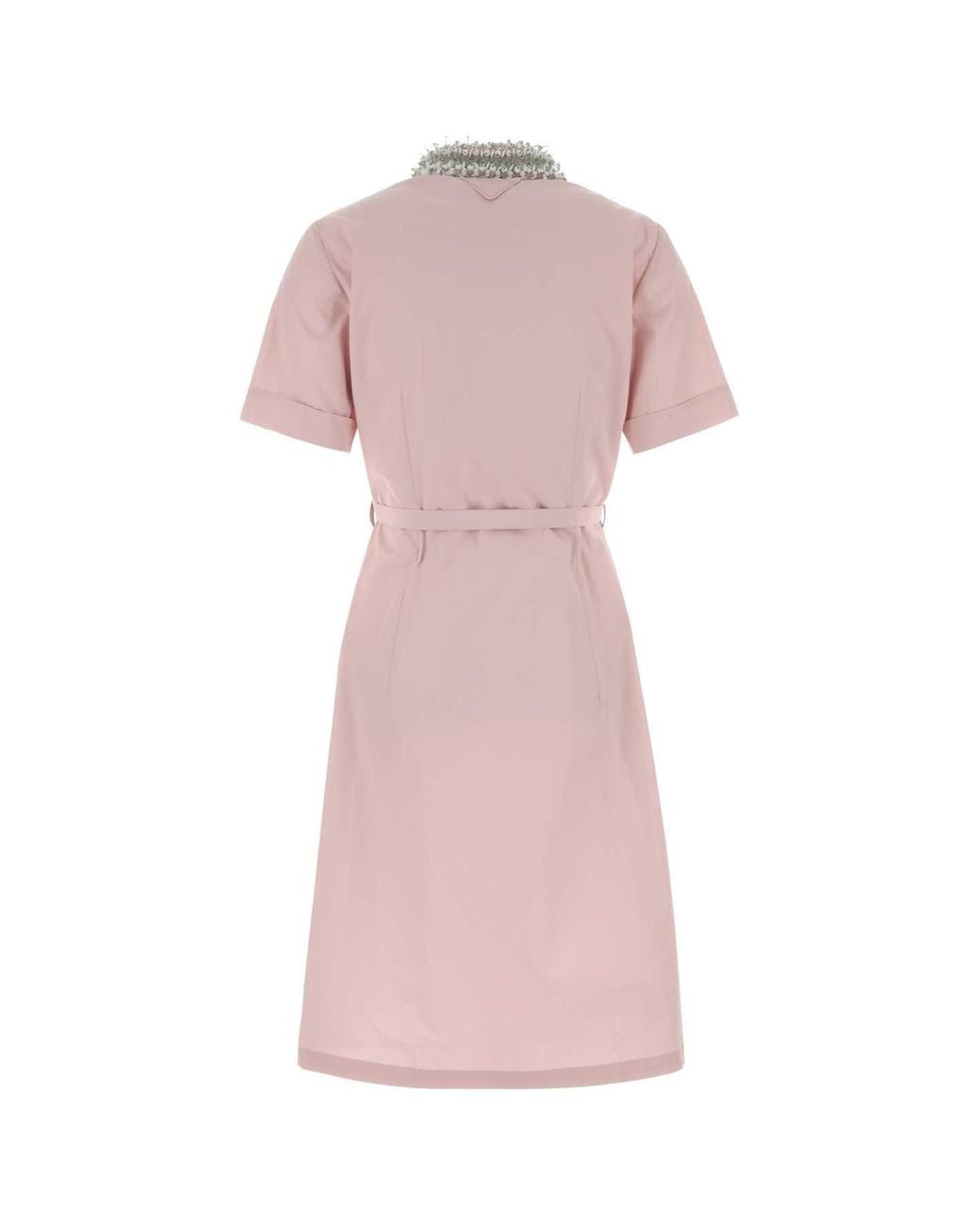 Prada Pink Poplin Shirt Dress
