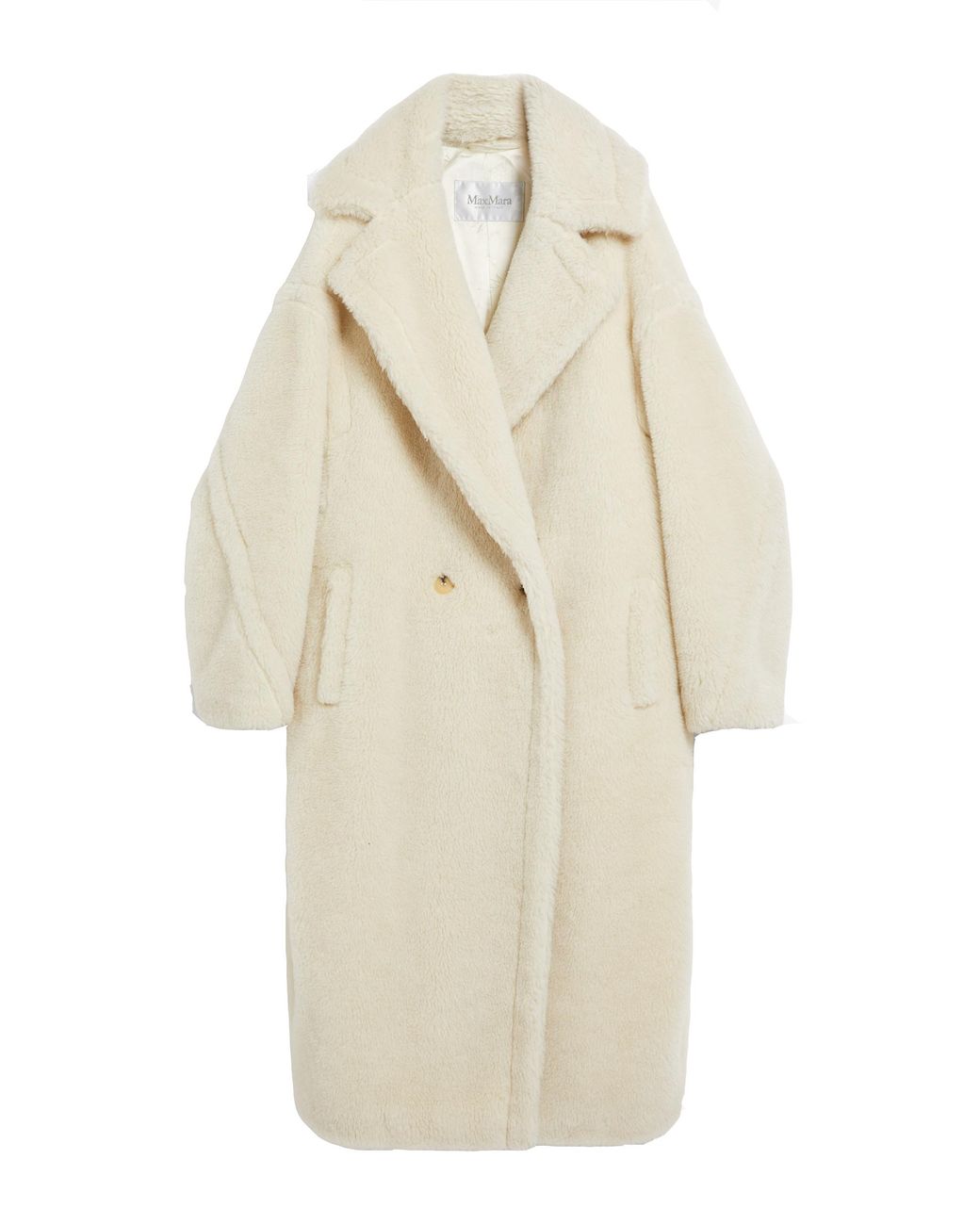 Max Mara White Ted Girl Teddy Bear Icon Coat