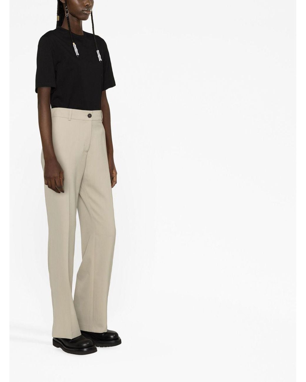 Studio Nicholson Black Flared Pant