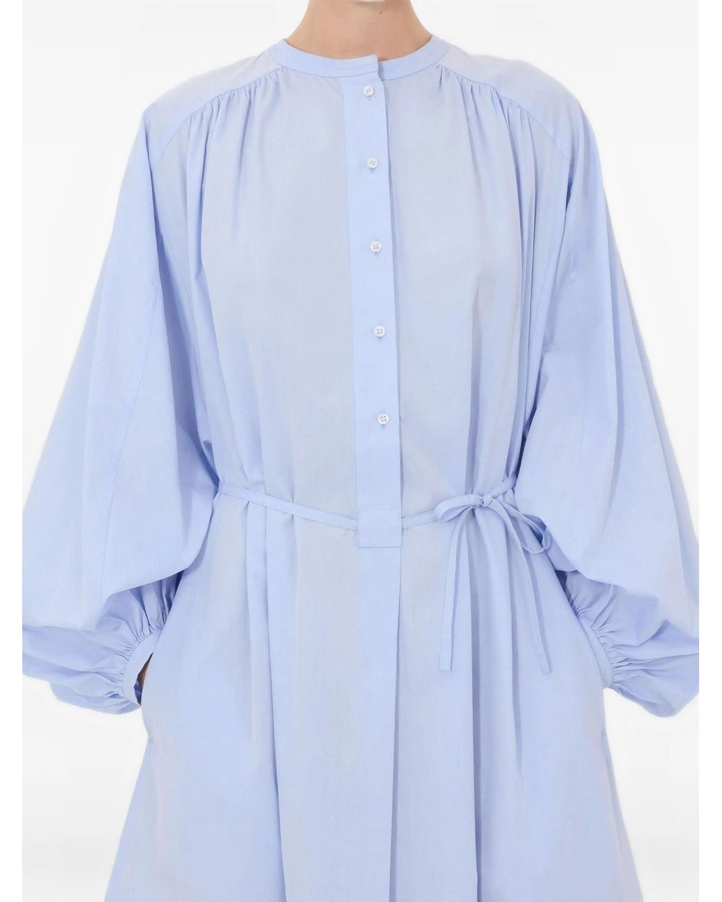 Loulou de Saison Blue Vitti Loose Fit Blouse Dress