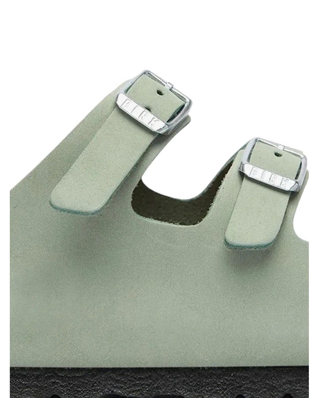 Birkenstock Green Florida Pure Sage, Nubuck Leather