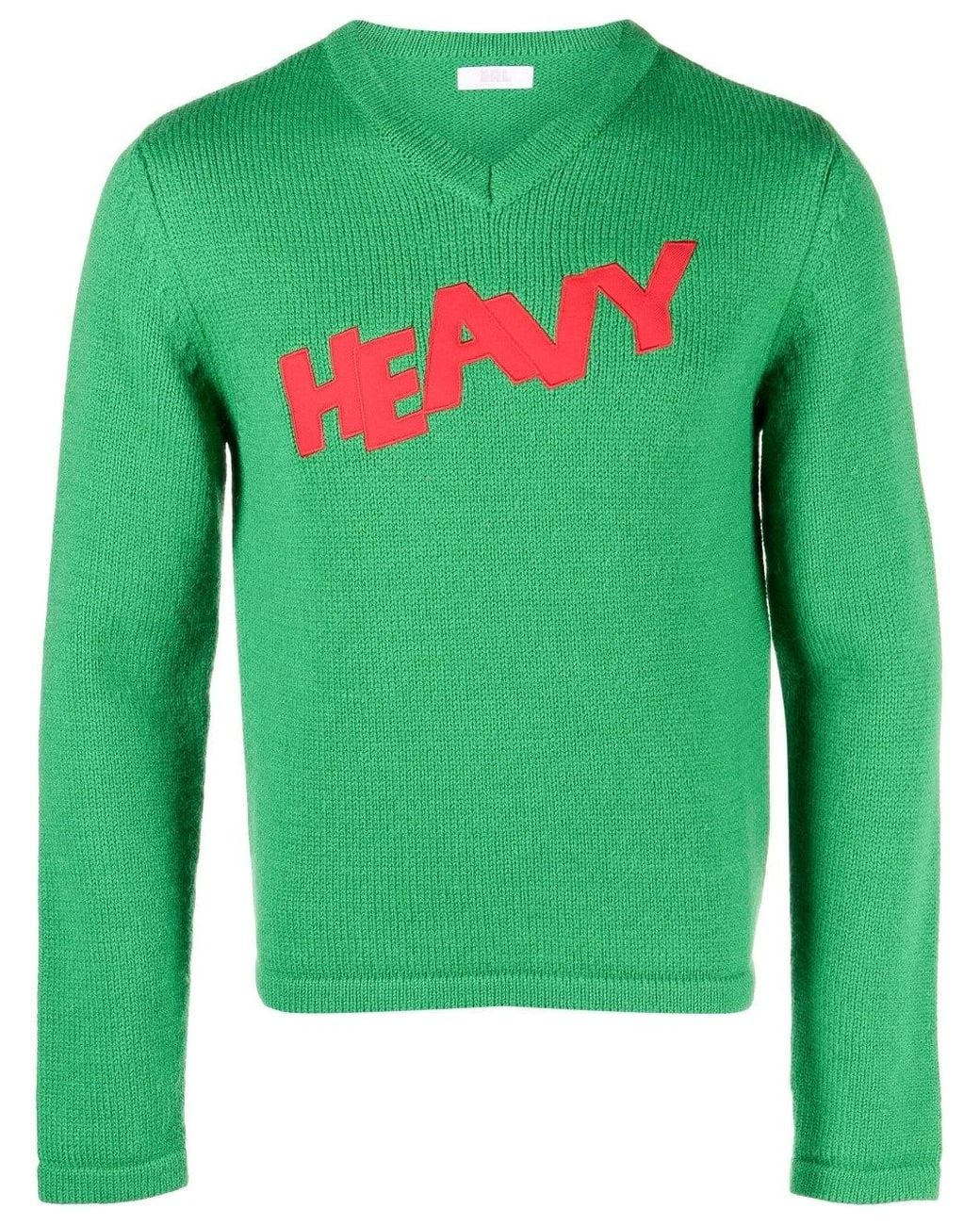 ERL Green Logo Sweater Knit