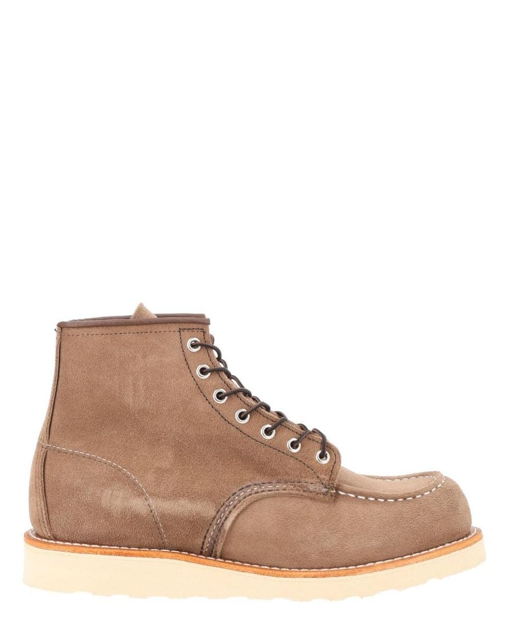 Red Wing Brown Classic Moc Toe Boots For for men