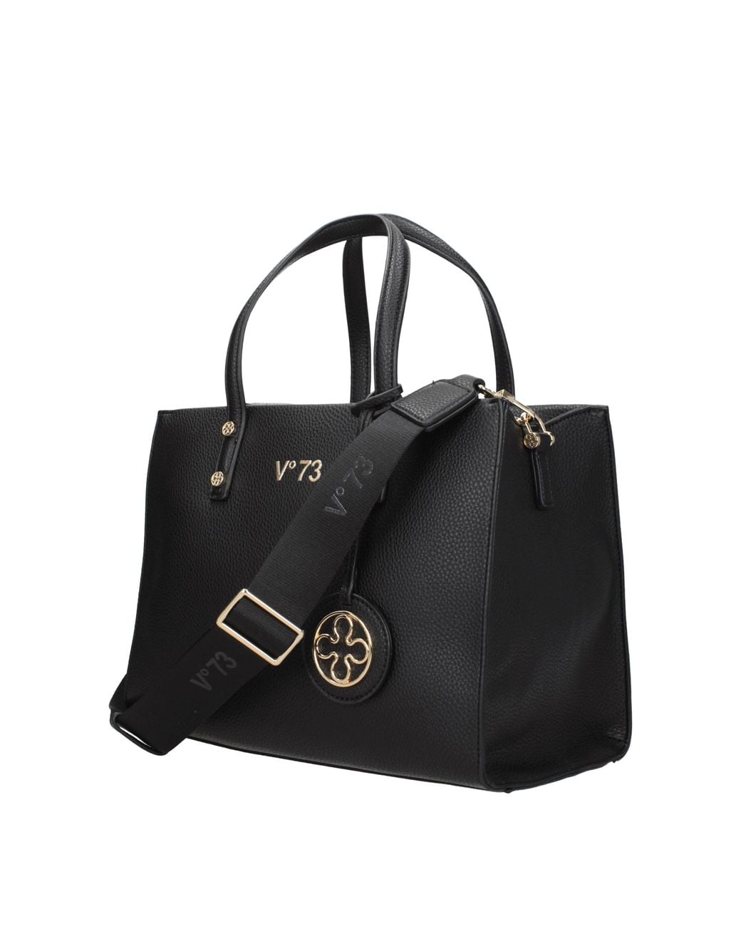 V73 Black Borse A Mano Donna Eco Pelle Nero