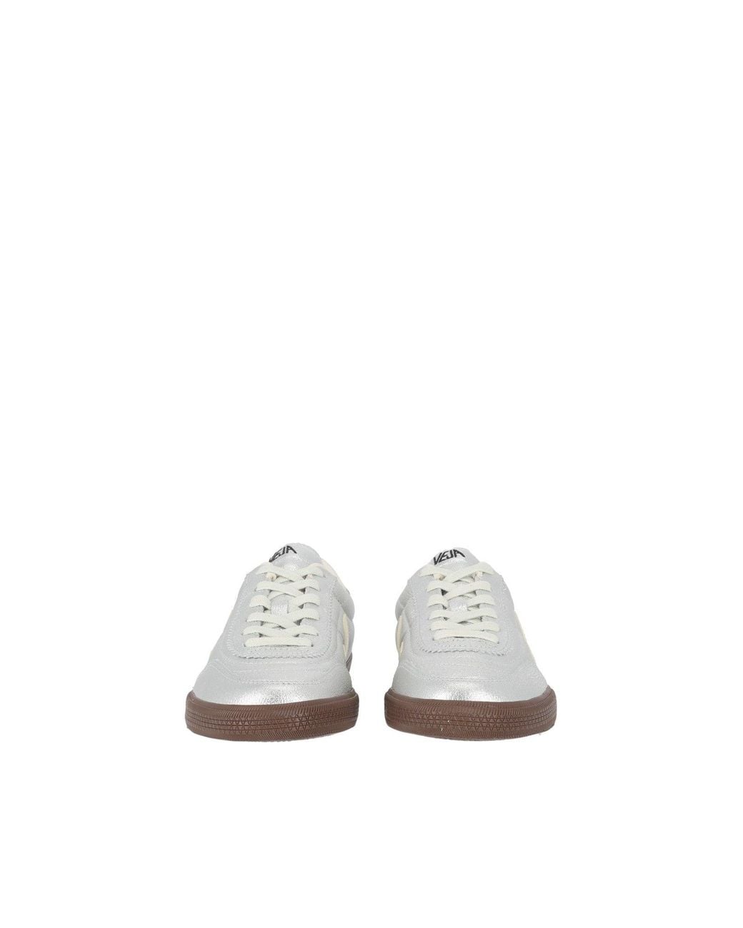 Veja White Panenka Metallic Low-Top Sneakers