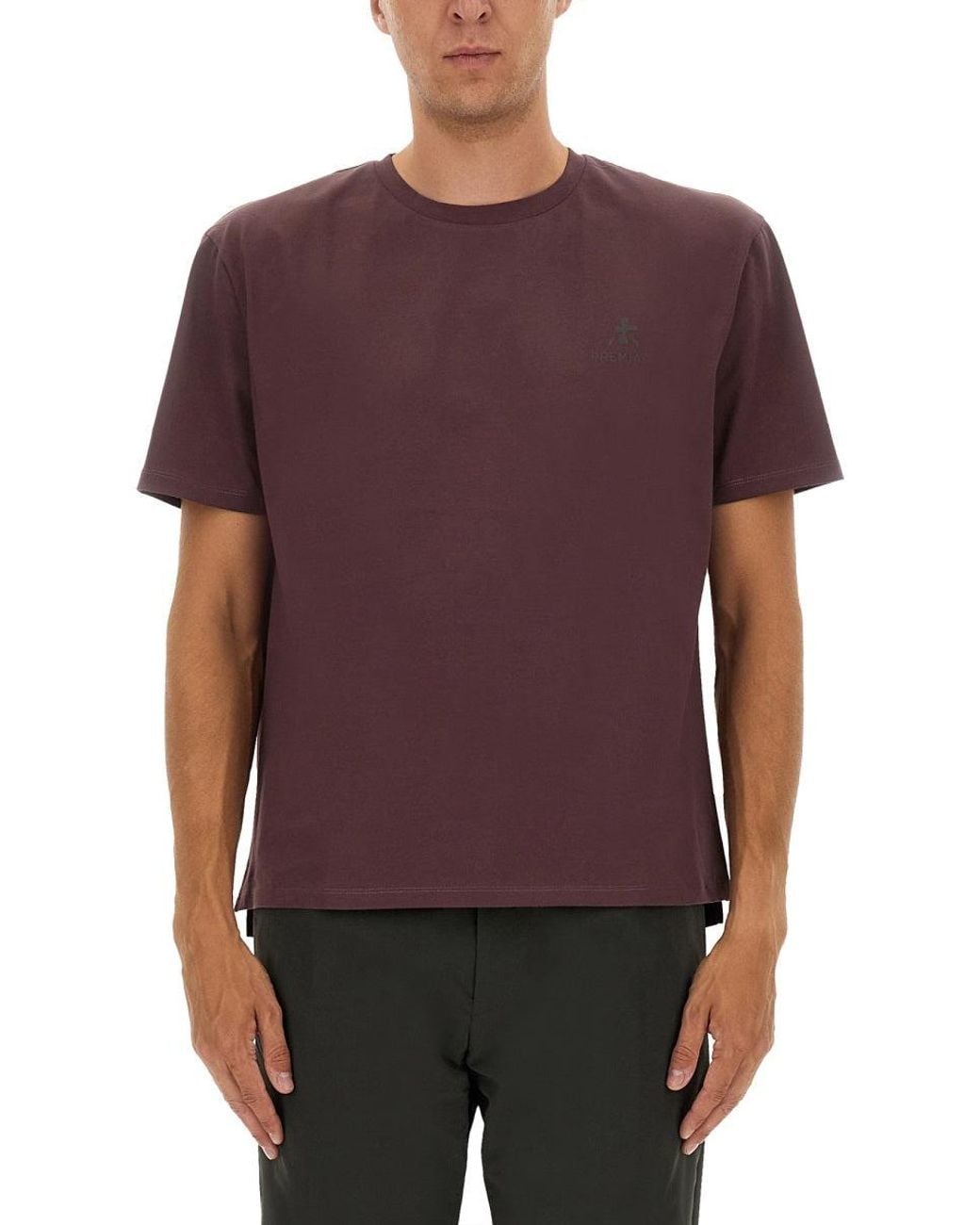 Premiata Purple T Shirt With Logo