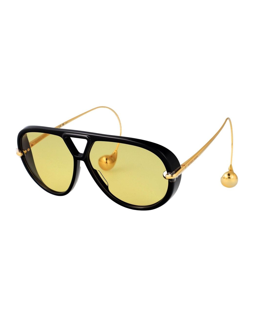 Bottega Veneta Yellow Sunglasses