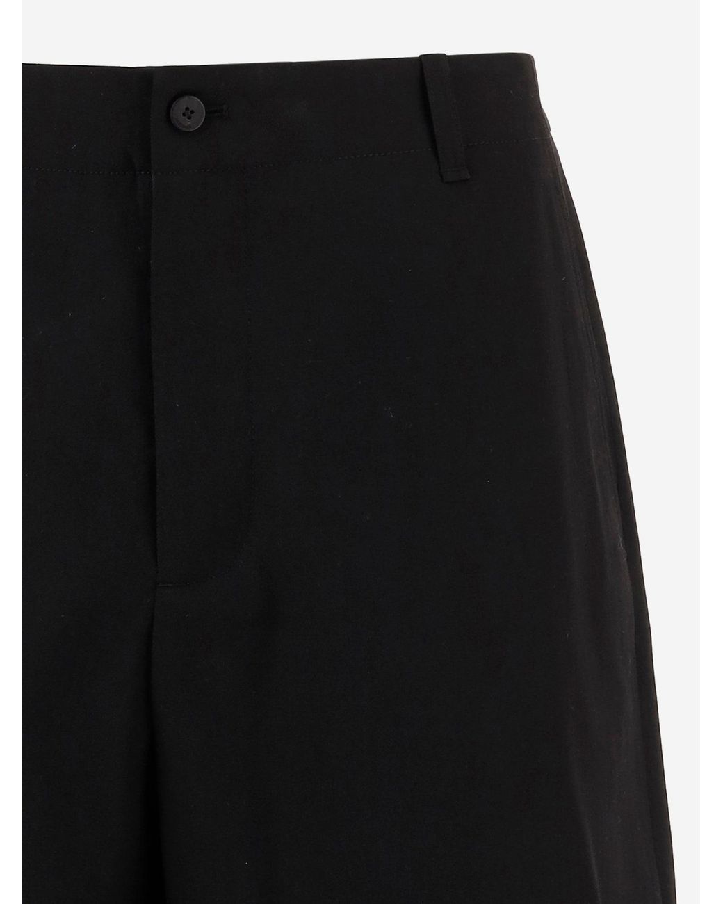 Jacquemus Black Wool Shorts for men