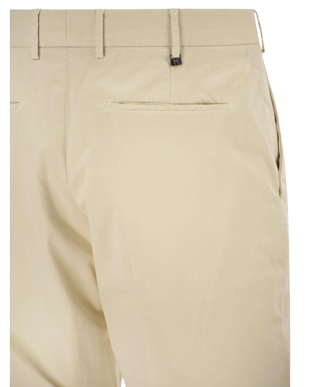 PT Torino Natural Stretch Cotton Tailored Trousers