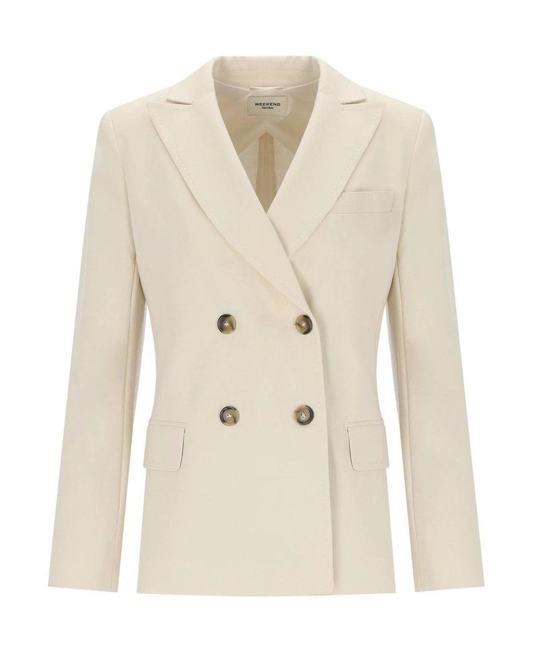 Weekend by Maxmara Natural Colibrí Double Breasted Blazer