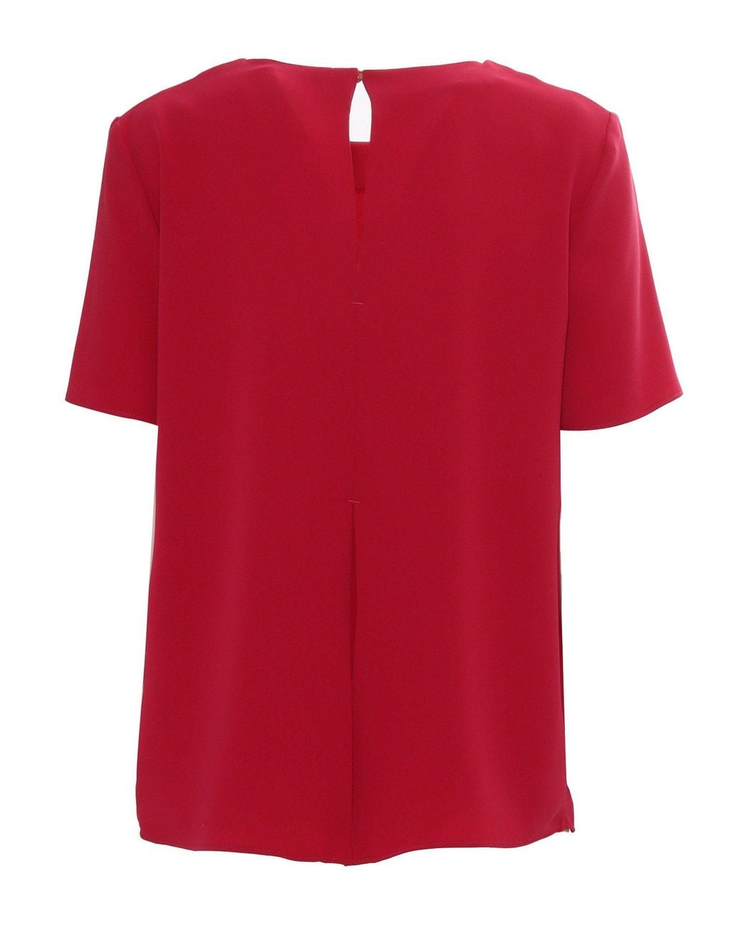 P.A.R.O.S.H. Red Blouse With Keyhole Back