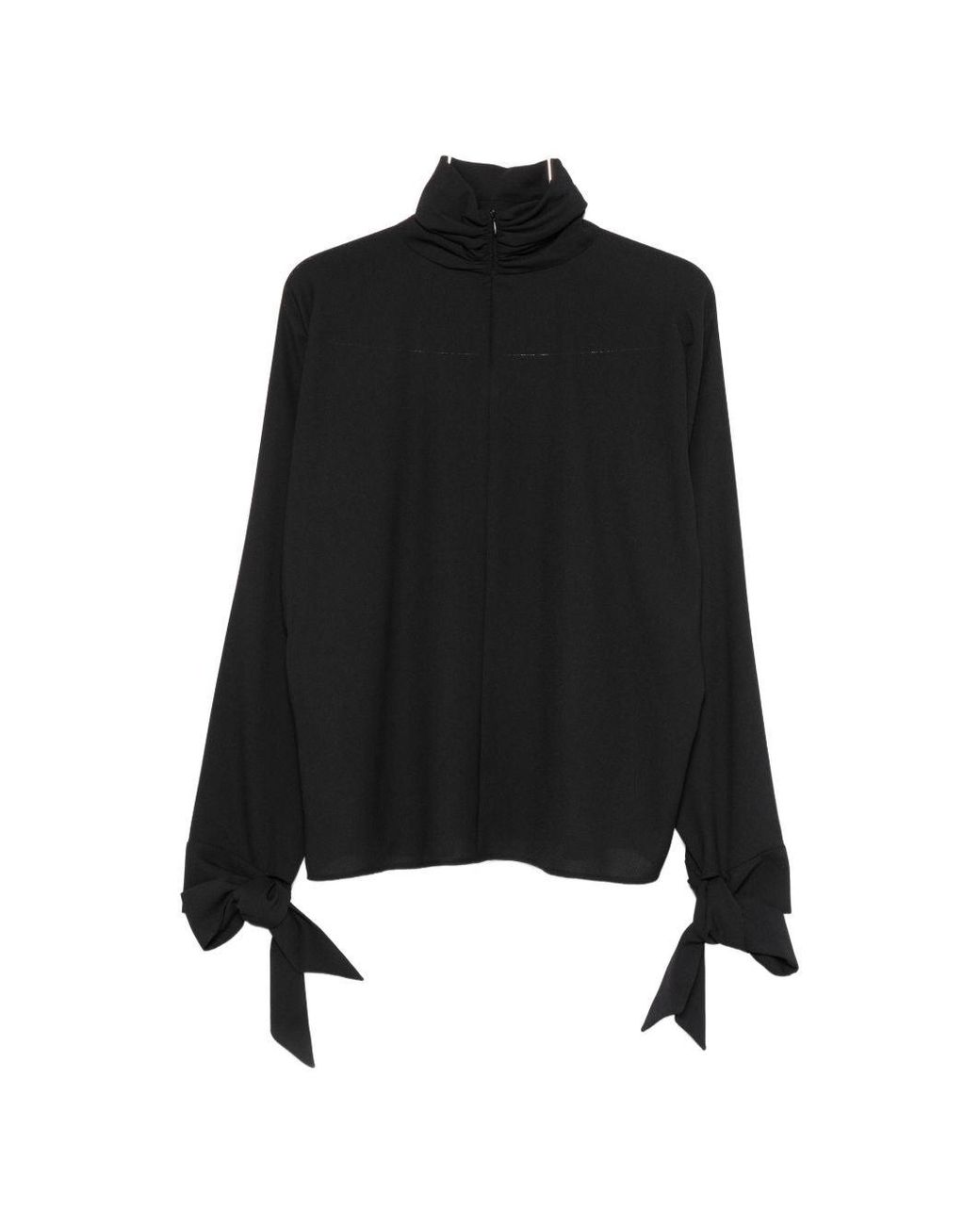 Emporio Armani Black Crepe Blouse