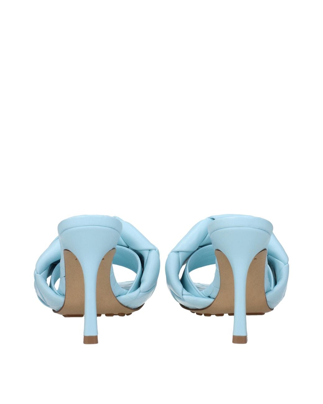 Bottega Veneta Blue Sandals Pale Leather