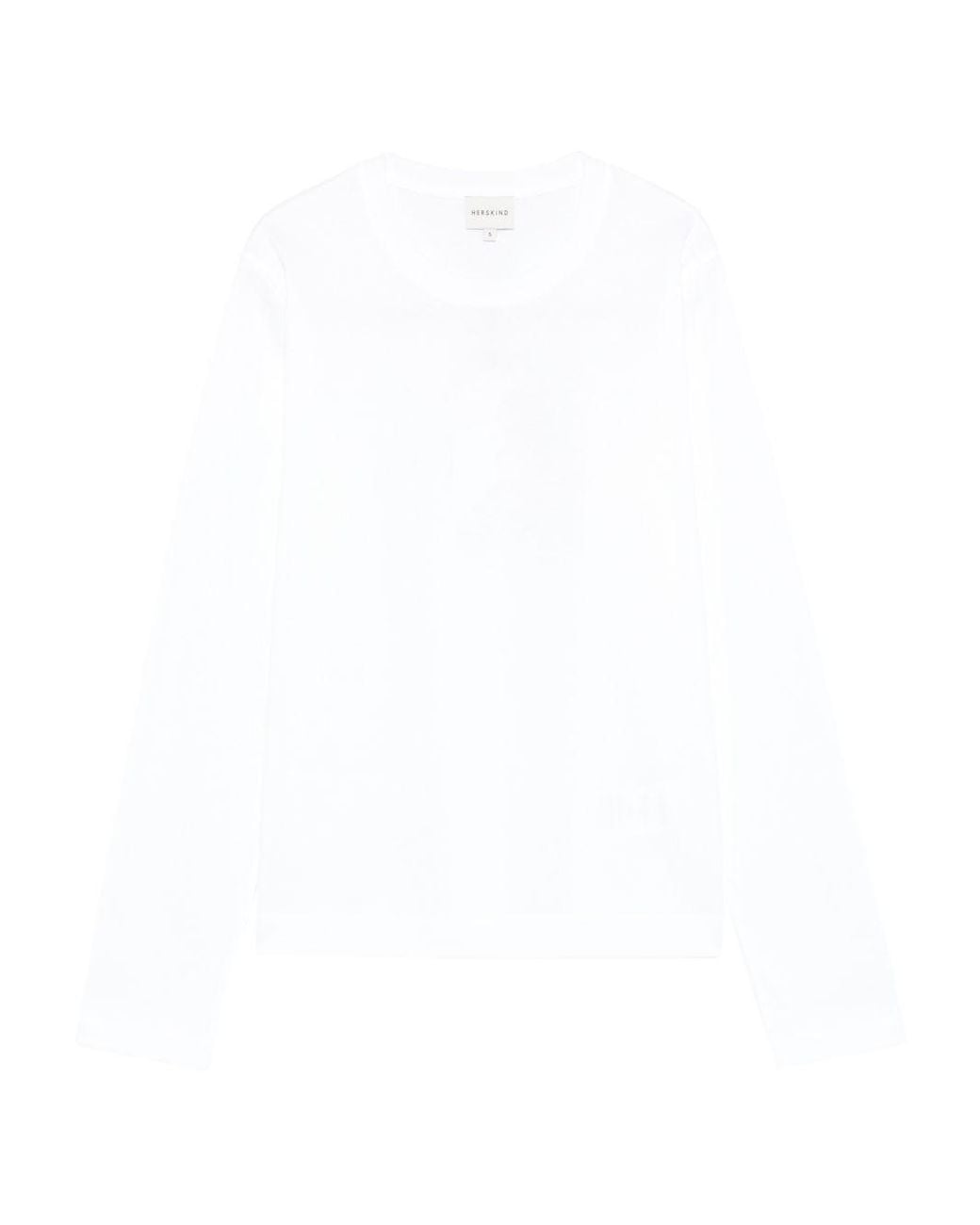 Herskind White Cotton Crewneck Sweater