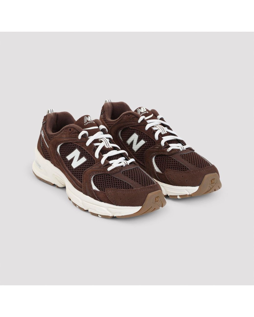 New Balance Brown 530 Suede Sneakers