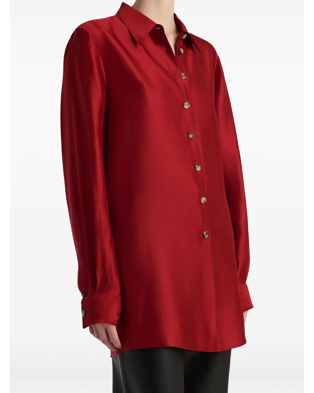 Khaite Red Auryn Top