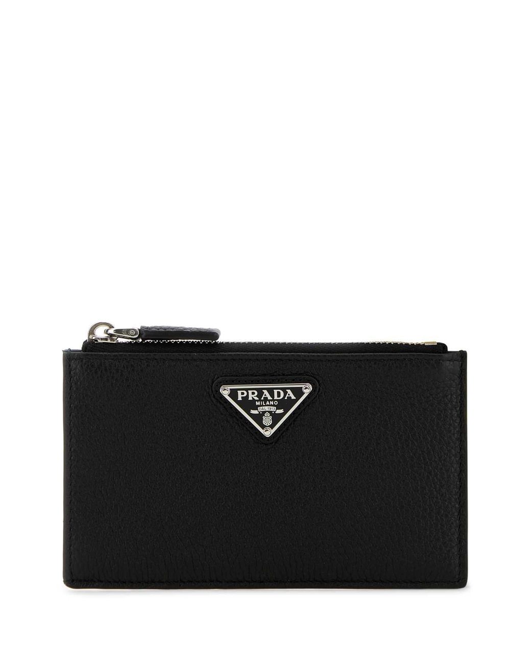 Prada Black Zipped Card Case for men