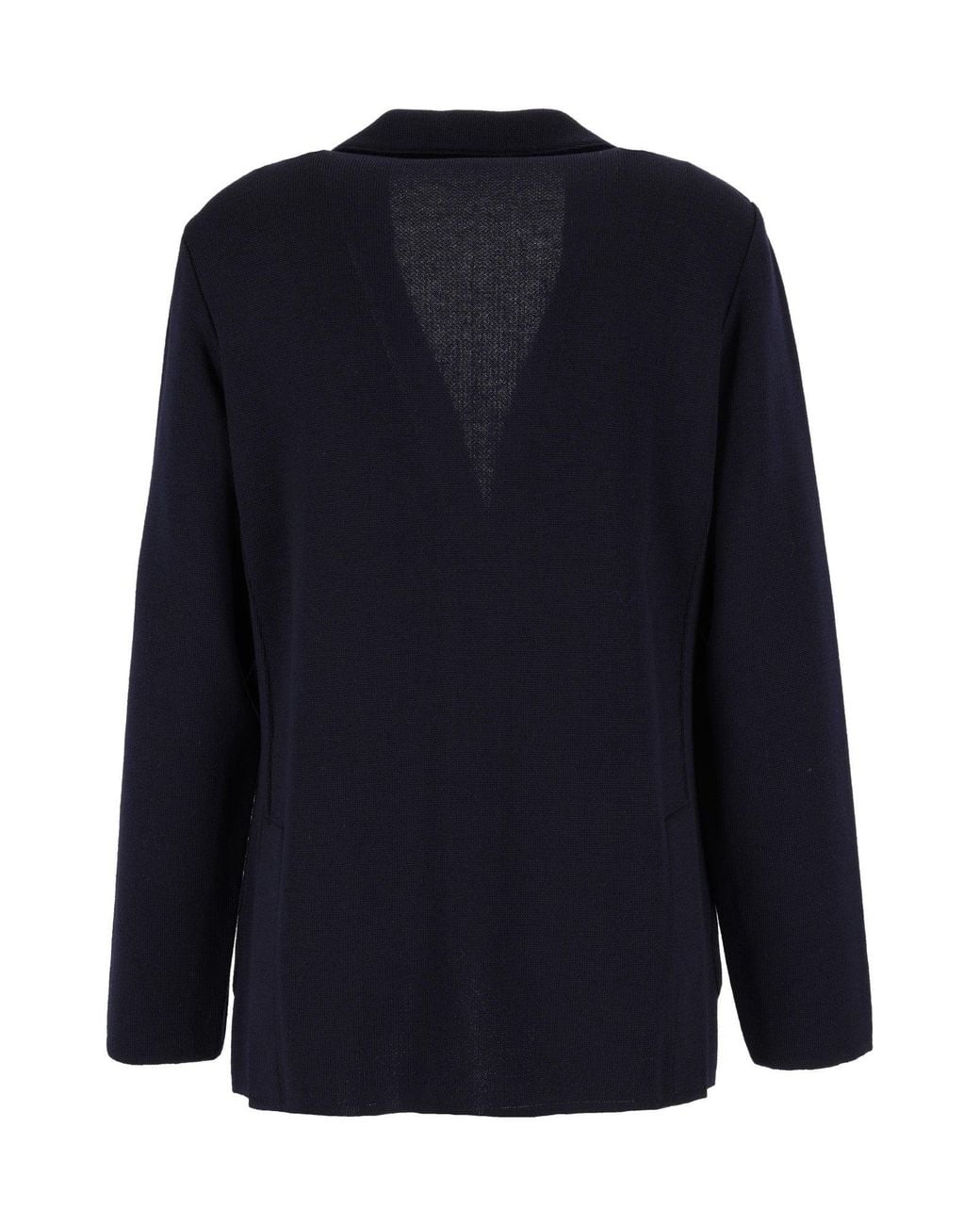 Lardini Blue Wool Tailored Knit Blazer