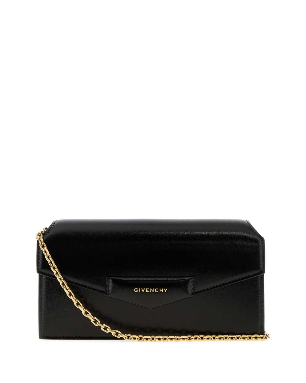 Givenchy Black Leather Antigona Clutch