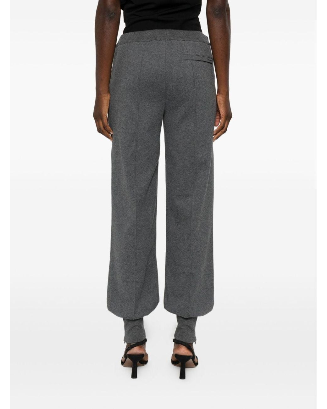 Tom Ford Gray Tapered Leg Trousers With Adjustable Drawstring And Elasticized Cuffs