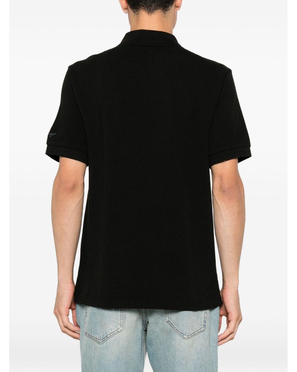 KENZO Black Gots Cotton Polo Shirt