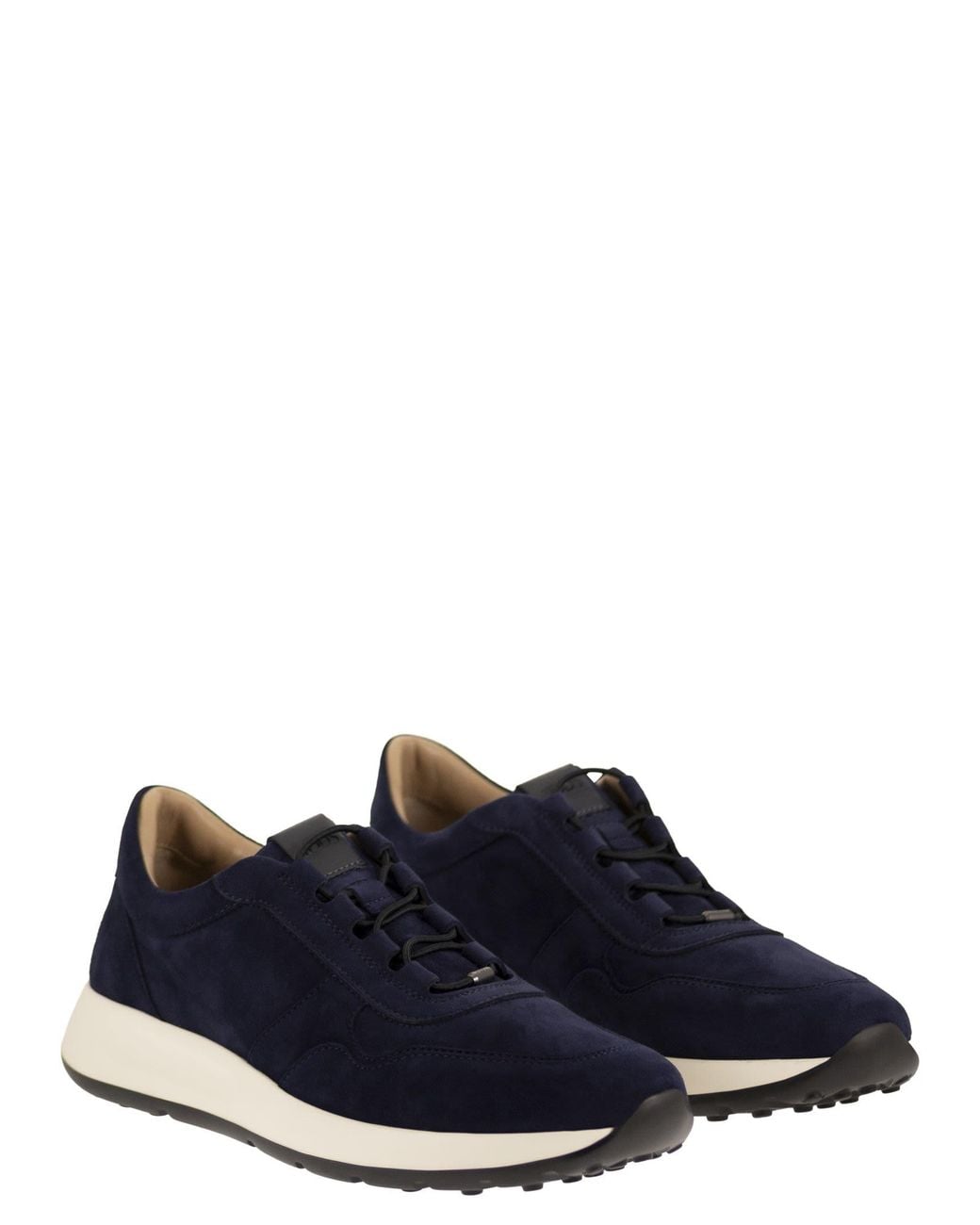 Tod's Blue Goatskin Suede Sneakers