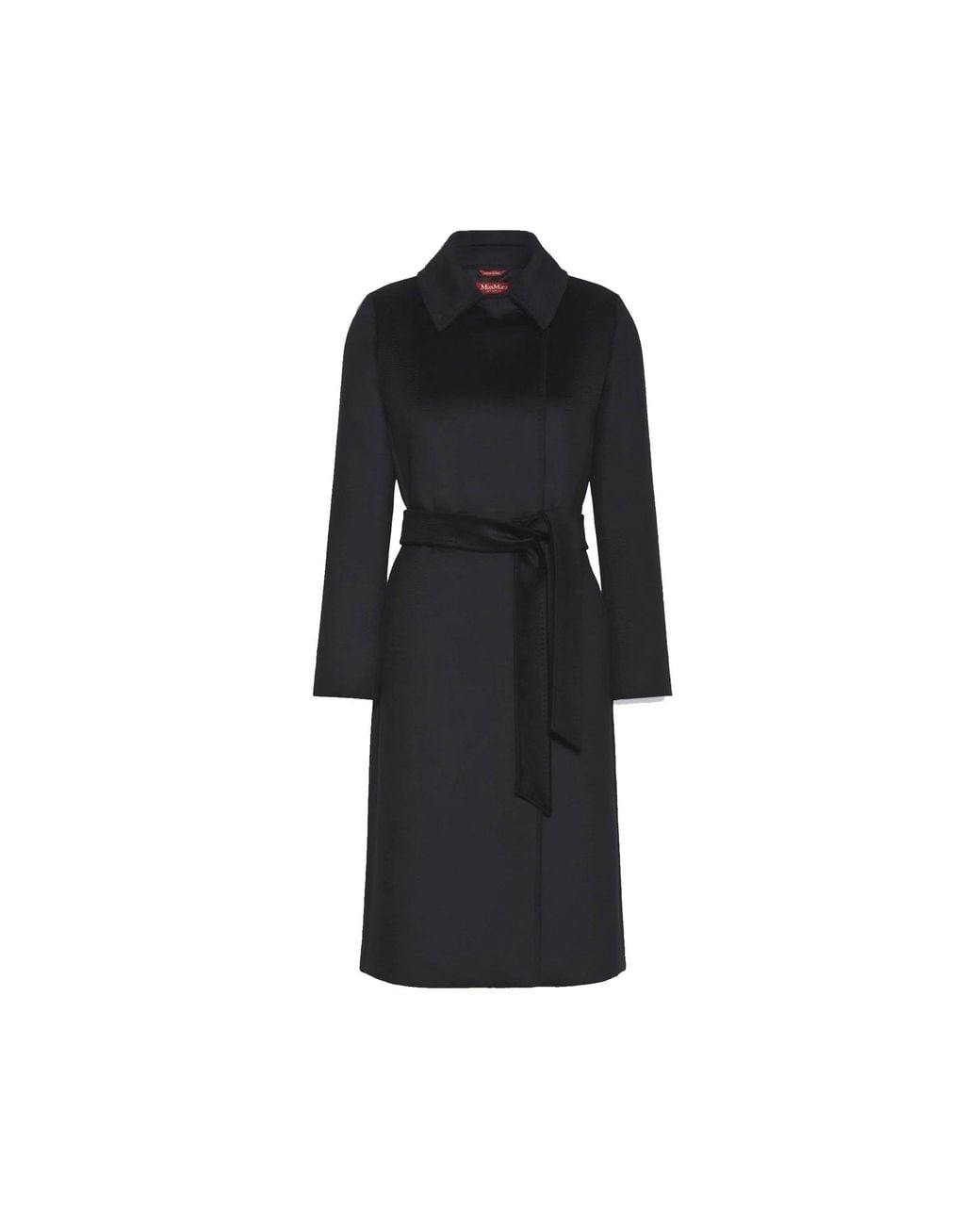 Max Mara Black Studio Bcollag Wool Coat