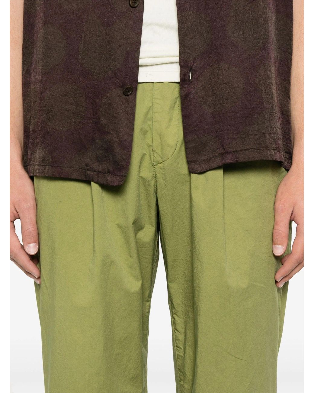 Paura Green Gerard Pants Whit Pence for men
