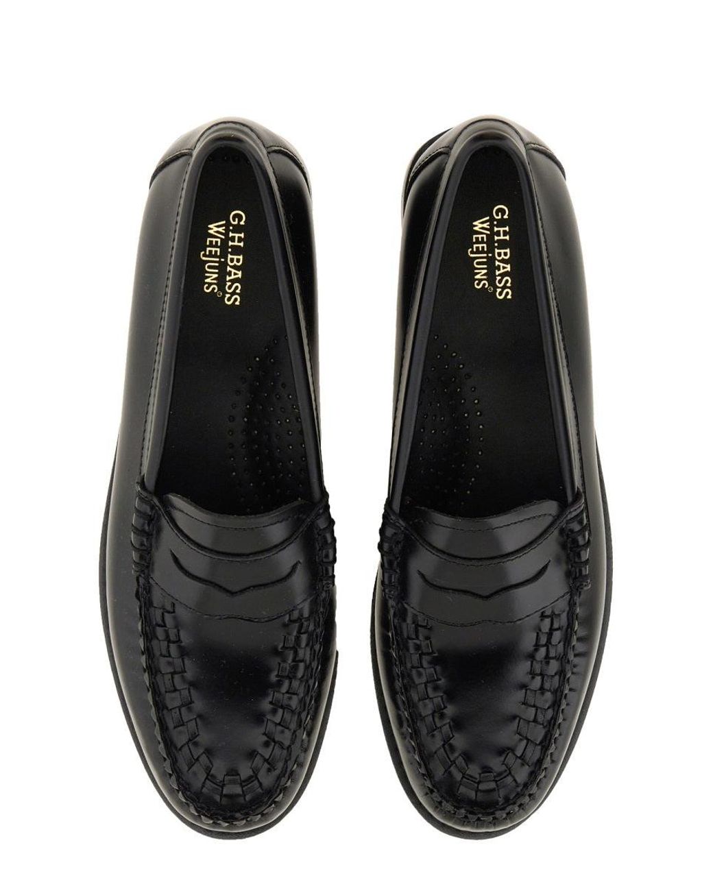 G.H.BASS Black Classic Leather Penny Loafer