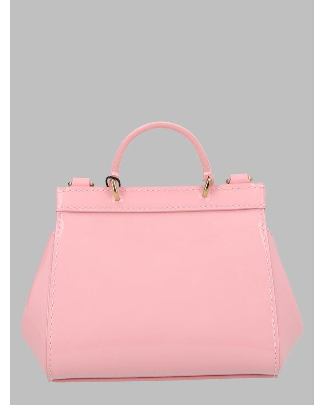 Dolce & Gabbana Pink Shoulder Bag Vernice Calf Leather