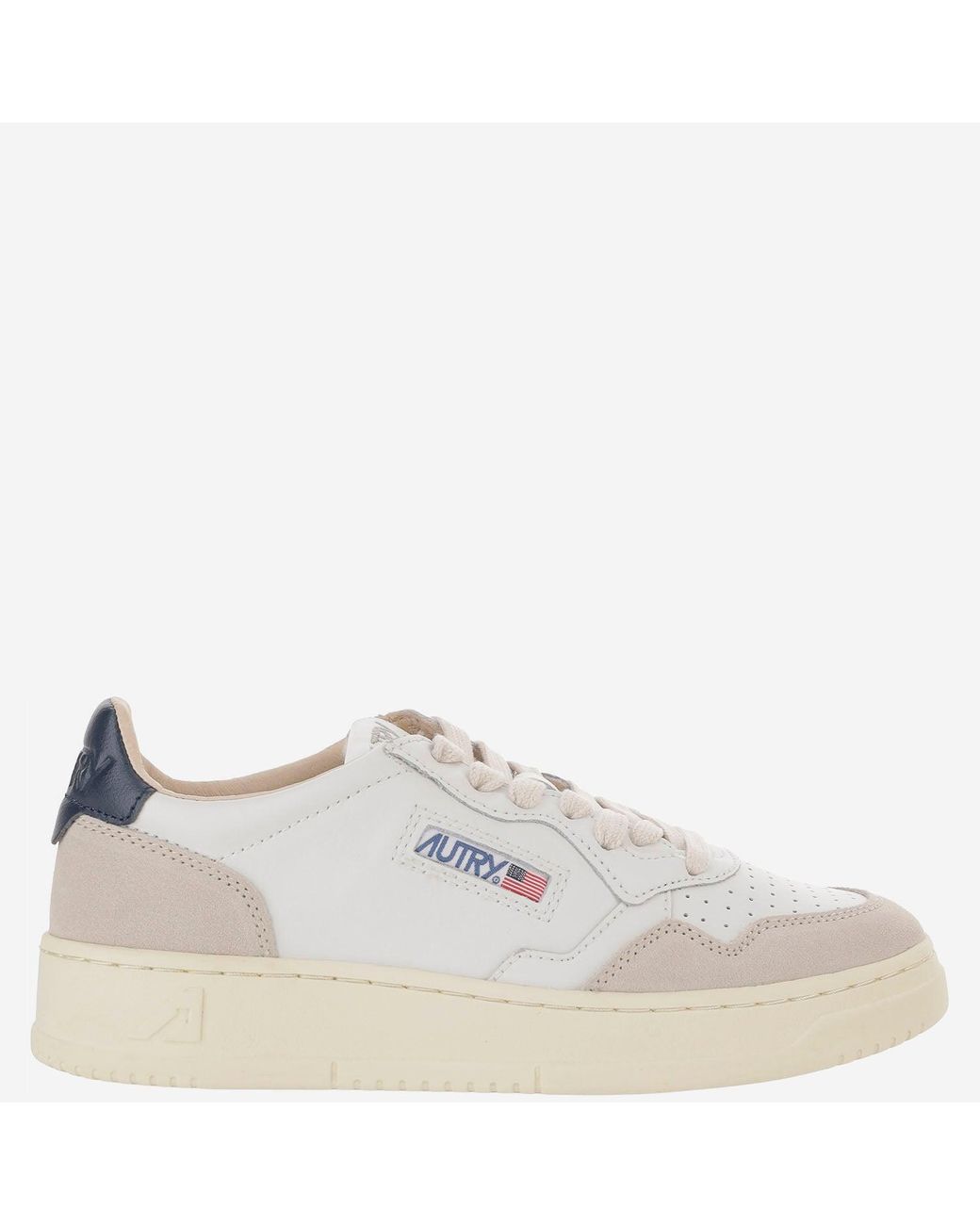 Autry White Medalist Low Sneakers