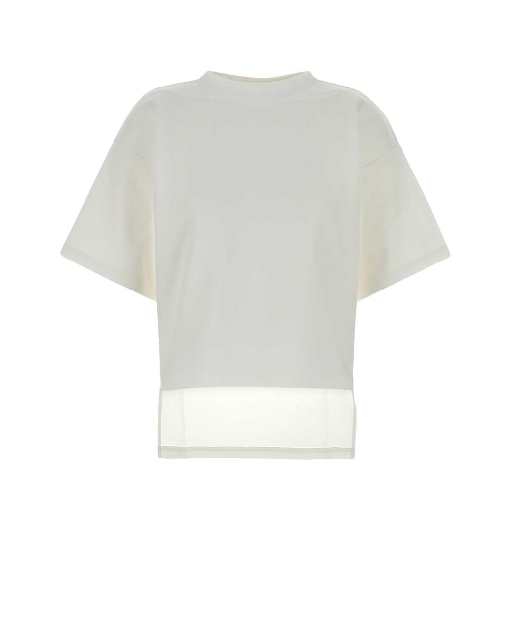 Alaïa White Cotton Blend T-Shirt