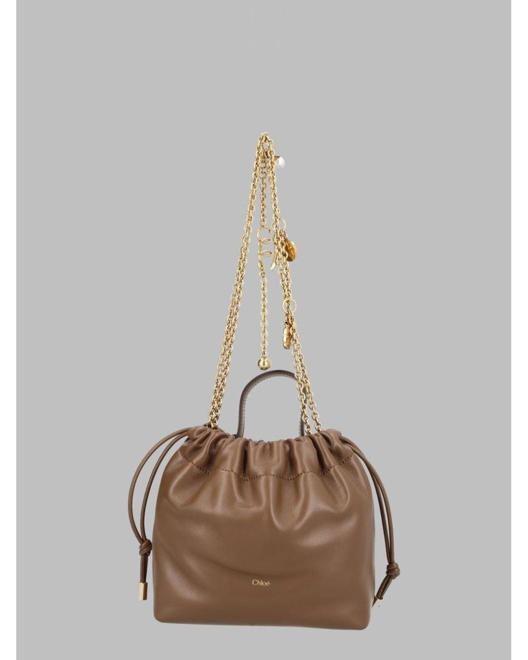 Chloé Brown Chloé Borsa "Chloé Icons" Con Catena
