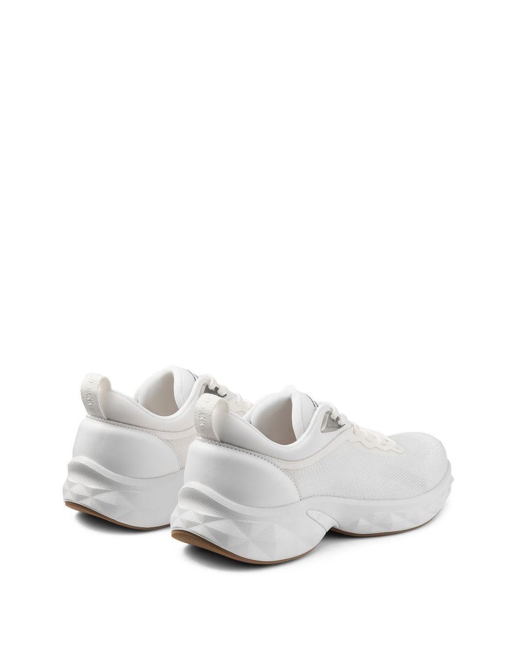 Jimmy Choo White Diamond Run Sports Shoes