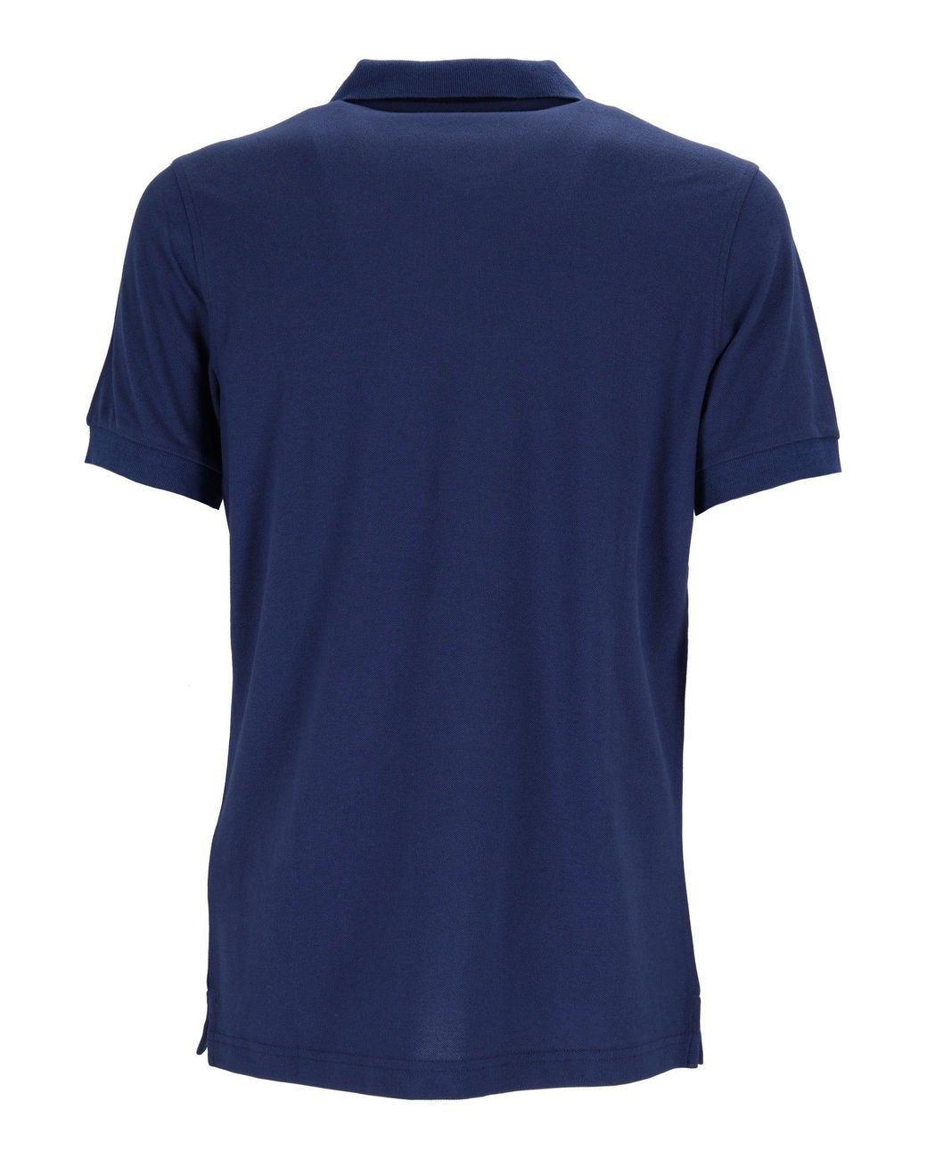Fay Blue Polo Db Collar Piquet Str. Bicolor