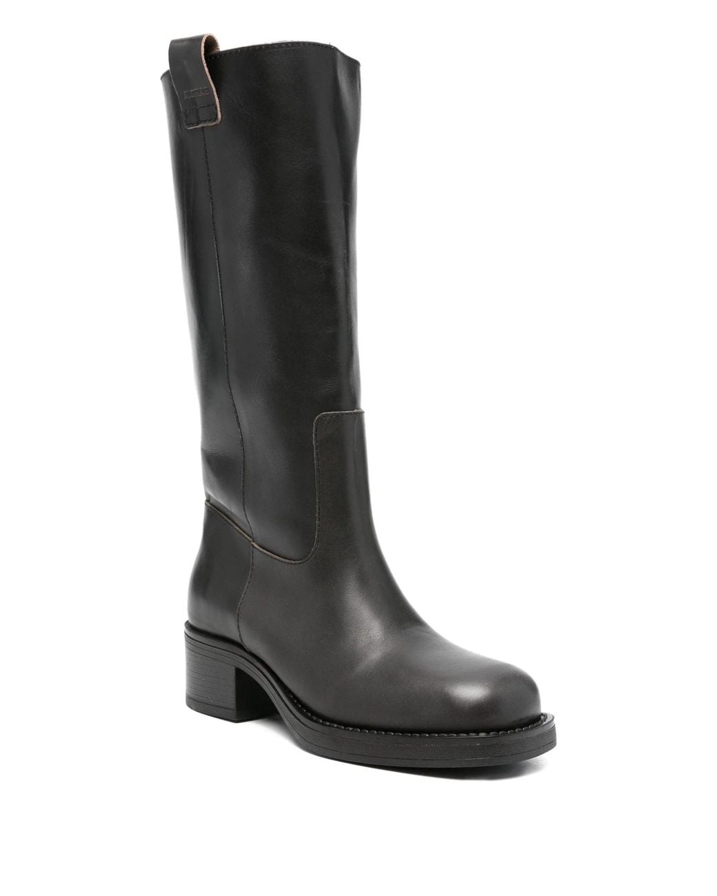 Alohas Black Sajan Vintage Effect Leather Boots
