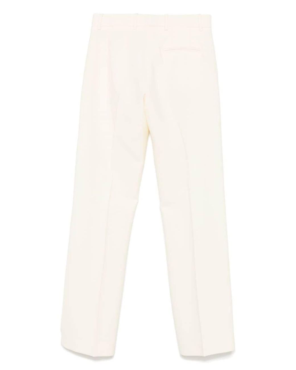 Alberto Biani White Flared Trousers