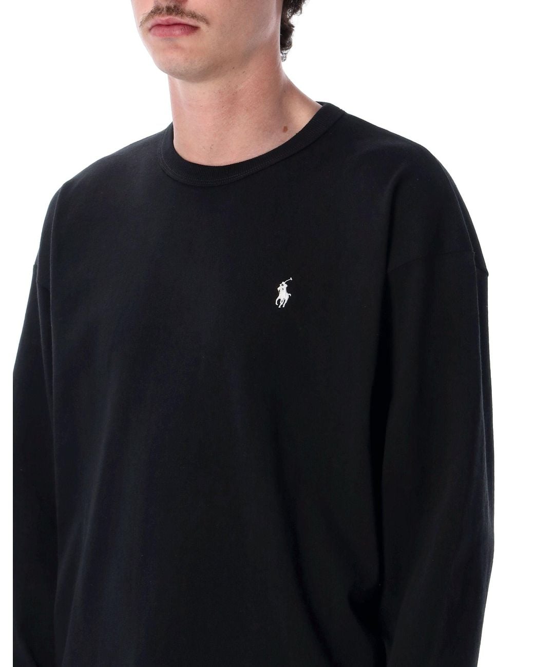 Polo Ralph Lauren Black Relaxed Fit Long-Sleeve T-Shirt