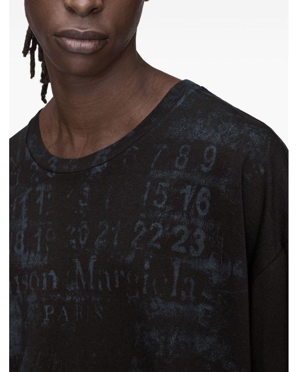 Maison Margiela Black Oversized Cotton T Shirt
