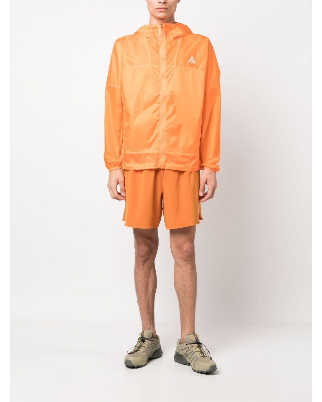 Nike Orange Acg Cinder Cone Windproof Jacket Bright Mandarin for men